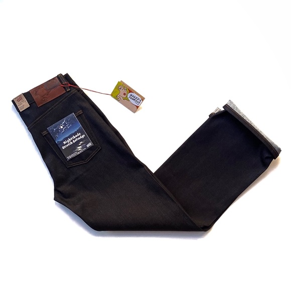 NWT Naked & Famous Strong Guy Nightshade Stretch Selvedge Denim - Picture 3 of 8